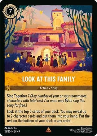Look at This Family — Fabled Disney Lorcana card by Giulia Riva