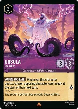 Ursula - Sea Witch — Fabled Disney Lorcana card by John Loren
