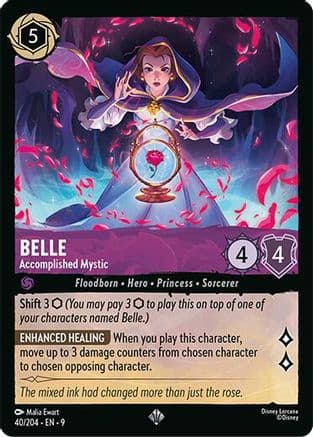 Belle - Accomplished Mystic — Fabled Disney Lorcana card by Malia Ewart