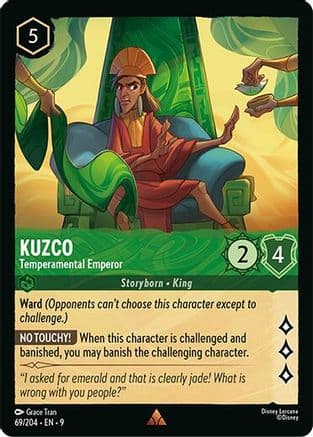 Kuzco - Temperamental Emperor — Fabled Disney Lorcana card by Grace Tran