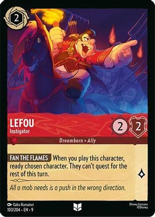 LeFou - Instigator — Fabled Disney Lorcana card by Gaku Kumatori