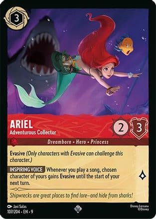 Ariel - Adventurous Collector — Fabled Disney Lorcana card by Javi Salas