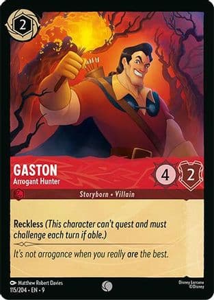 Gaston - Arrogant Hunter — Fabled Disney Lorcana card by Matthew Robert Davies