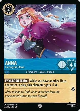 Anna - Braving the Storm — Fabled Disney Lorcana card by Maria Dresden