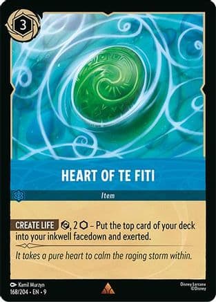 Heart of Te Fiti — Fabled Disney Lorcana card by Kamil Murzyn