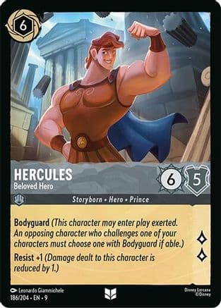 Hercules - Beloved Hero — Fabled Disney Lorcana card by Leonardo Giammichele
