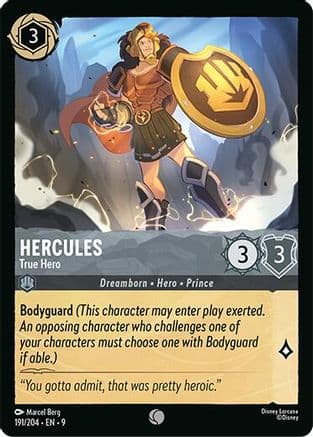 Hercules - True Hero — Fabled Disney Lorcana card by Marcel Berg