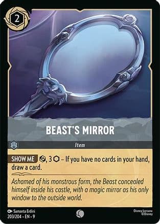 Beast's Mirror — Fabled Disney Lorcana card by Samanta Erdini