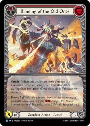 Blinding of the Old Ones (Extended Art) — Mastery Pack Guardian