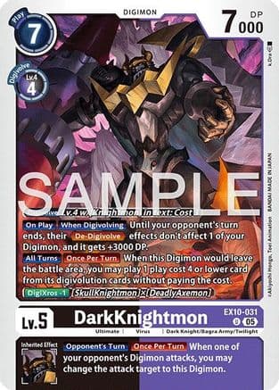 DarkKnightmon — Sinister Order Digimon Card Game card by k.Dra