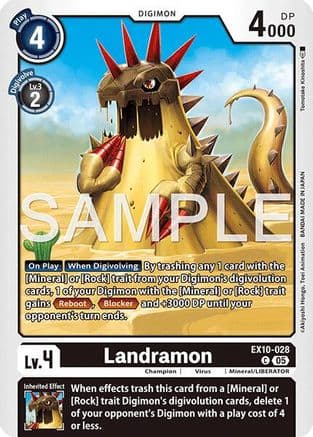 Landramon — Sinister Order Digimon Card Game card by Tomotake Kinoshita