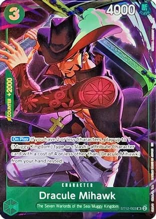 Dracule Mihawk (Illustration Box Vol.4) — One Piece Promotion Cards