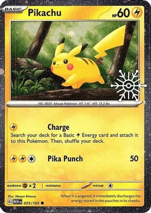 Pikachu - 025/165 (Holiday Calendar) — Miscellaneous Cards & Products Pokémon TCG card by Naoki Saito