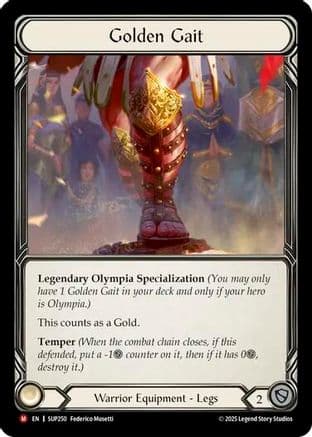 Golden Gait — Super Slam Flesh and Blood card by Federico Musetti