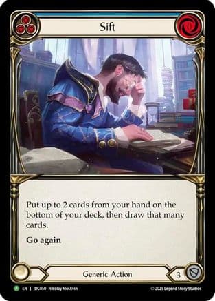 Sift (Blue) - JDG050 — Flesh and Blood: Promo Cards Flesh and Blood card by Nikolay Moskvin