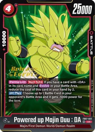 Powered up Majin Duu : DA — Wish For Shenron Release Event Cards