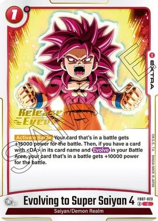 Evolving to Super Saiyan 4 — Wish For Shenron Release Event Cards