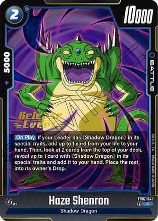 Haze Shenron — Wish For Shenron Release Event Cards