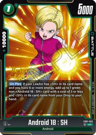 Android 18 : SH — Wish For Shenron Release Event Cards