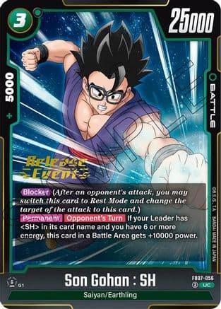 Son Gohan : SH - FB07-056 — Wish For Shenron Release Event Cards