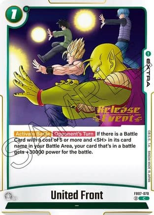 United Front — Wish For Shenron Release Event Cards
