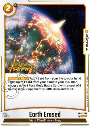 Earth Erased — Dragon Ball Super: Fusion World card