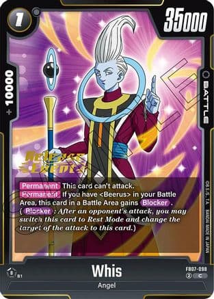 Whis — Wish For Shenron Release Event Cards