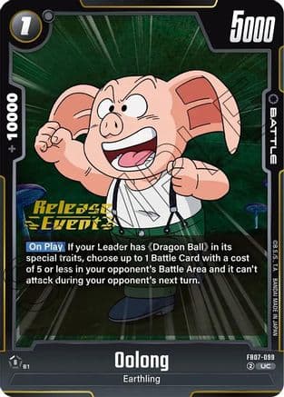 Oolong — Wish For Shenron Release Event Cards
