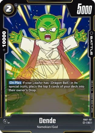Dende — Wish For Shenron Release Event Cards