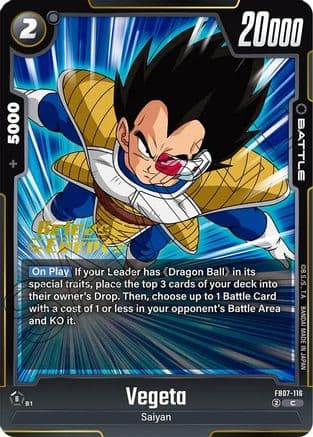 Vegeta — Wish For Shenron Release Event Cards