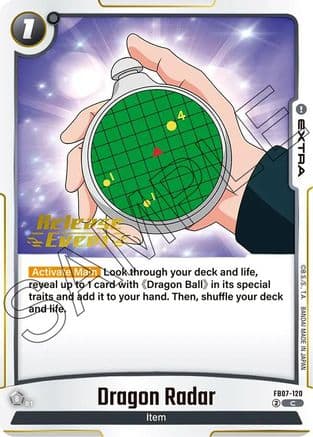 Dragon Radar — Wish For Shenron Release Event Cards