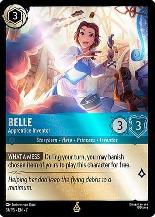 Belle - Apprentice Inventor — Disney Lorcana Promo Cards