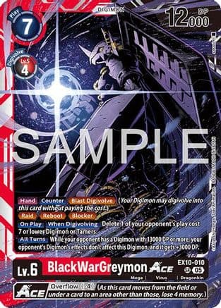BlackWarGreymon ACE — Sinister Order