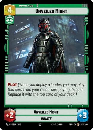 Unveiled Might — Secrets of Power Star Wars: Unlimited card by EJ Dela Cruz