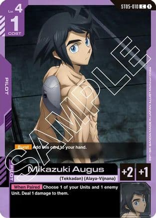 Mikazuki Augus — Starter Deck 05: Iron Bloom