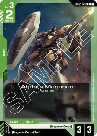 Abdul's Maganac — Dual Impact Gundam Card Game card by tyuga