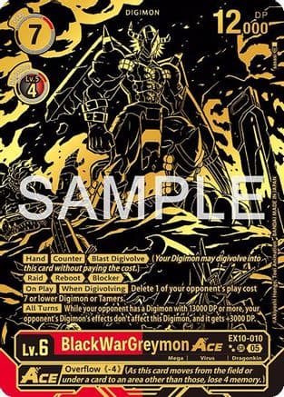 BlackWarGreymon ACE (Rare Pull) — Sinister Order