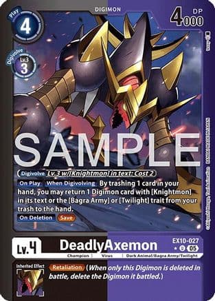 DeadlyAxemon (Limited Foil) — Sinister Order