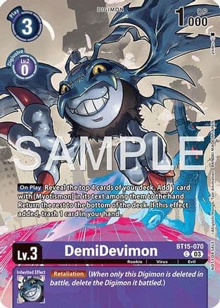 DemiDevimon (Sinister Order Legend Pack) — Exceed Apocalypse