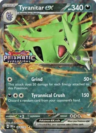 Tyranitar ex (Prismatic Evolutions Stamp) — Miscellaneous Cards & Products