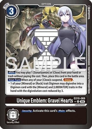 Unique Emblem: Gravel Hearts (Limited Foil) — Sinister Order