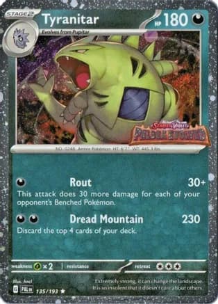 Tyranitar (Paldea Evolved Stamp) — Miscellaneous Cards & Products