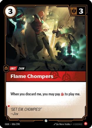 Flame Chompers — Origins