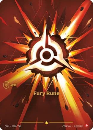 Fury Rune (Alternate Art) — Origins