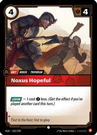 Noxus Hopeful — Origins
