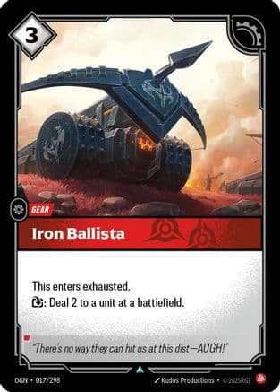 Iron Ballista — Origins