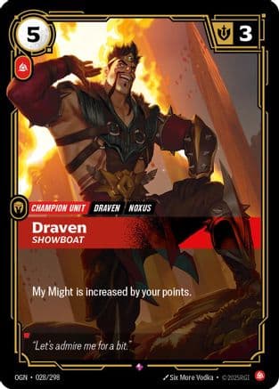 Draven - Showboat — Origins
