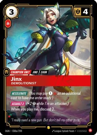 Jinx - Demolitionist (Alternate Art) — Origins