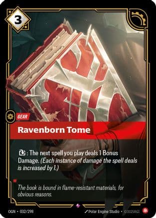 Ravenborn Tome — Origins Riftbound: League of Legends TCG card by Polar Engine Studio