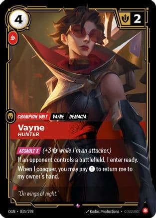 Vayne - Hunter — Origins